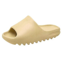 (36,Beige)Pillow Slides Shower Shoes Slippers Quick Drying