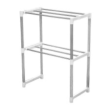 2 Layers Microwave Oven Stainless Steel Rack Kitchen Storage Shelf Container Kitchen Storage Rack