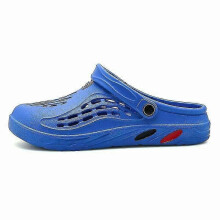 (blue,42)Men's Clog Rubber Rain Colorful Slippers Multifunction Bathing Shoes Sandals