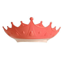 (Red) Baby Shower Caps Kids Hair Washing Shield Adjustable Crown Hair Washing Shampoo Shield