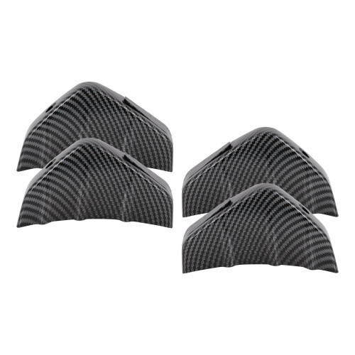 4 pezzi diffusore lip paraurti posteriore nero CF
