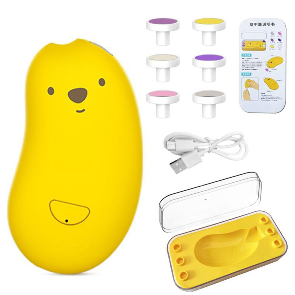 Baby Nail Trimmer With Led Rechargeable Twospeed Electric Nail File For Infants Light
