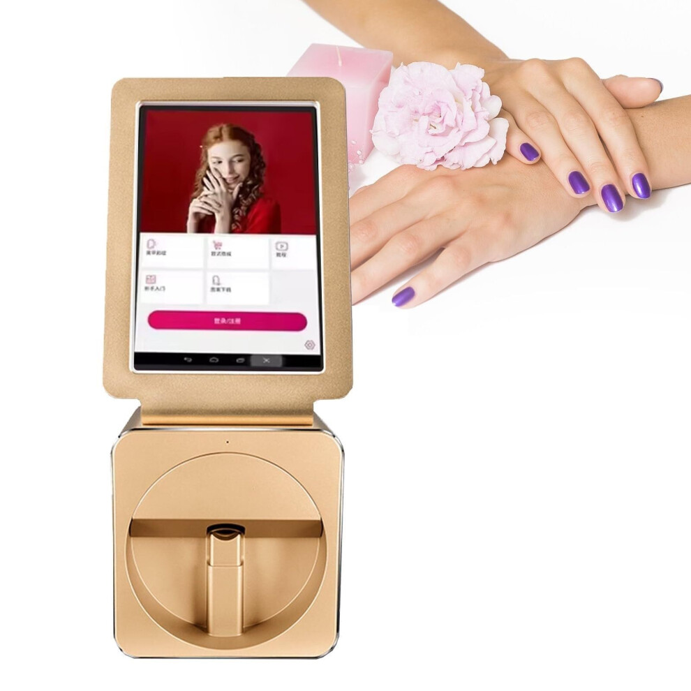 Nail Art Printer with Large Touch Screen, Resolution, Fast 10s Print for Home and Salon
