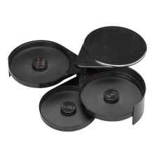 Rotating Cocktail Salt Rimmer with MultiCompartment Storage for Margaritas and Bartenders