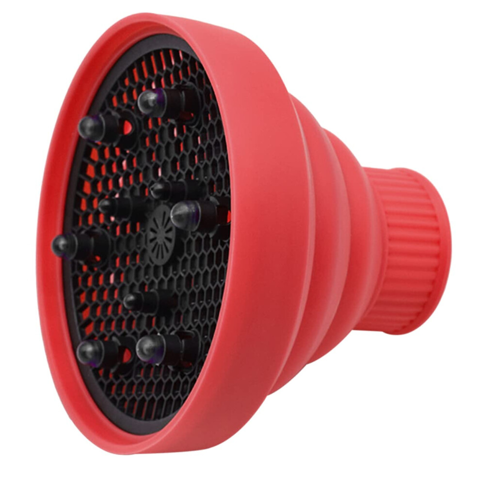 Unisex Hair Dryer Diffuser With Curlenhancing Airflow, Universal Silicone Attachment For Curly Hair