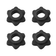 4pcs 1 Inch Dumbbell Spinlock Collars, Standard Barbell Hex Nut Screw Clamps for Secure Weight Lifting