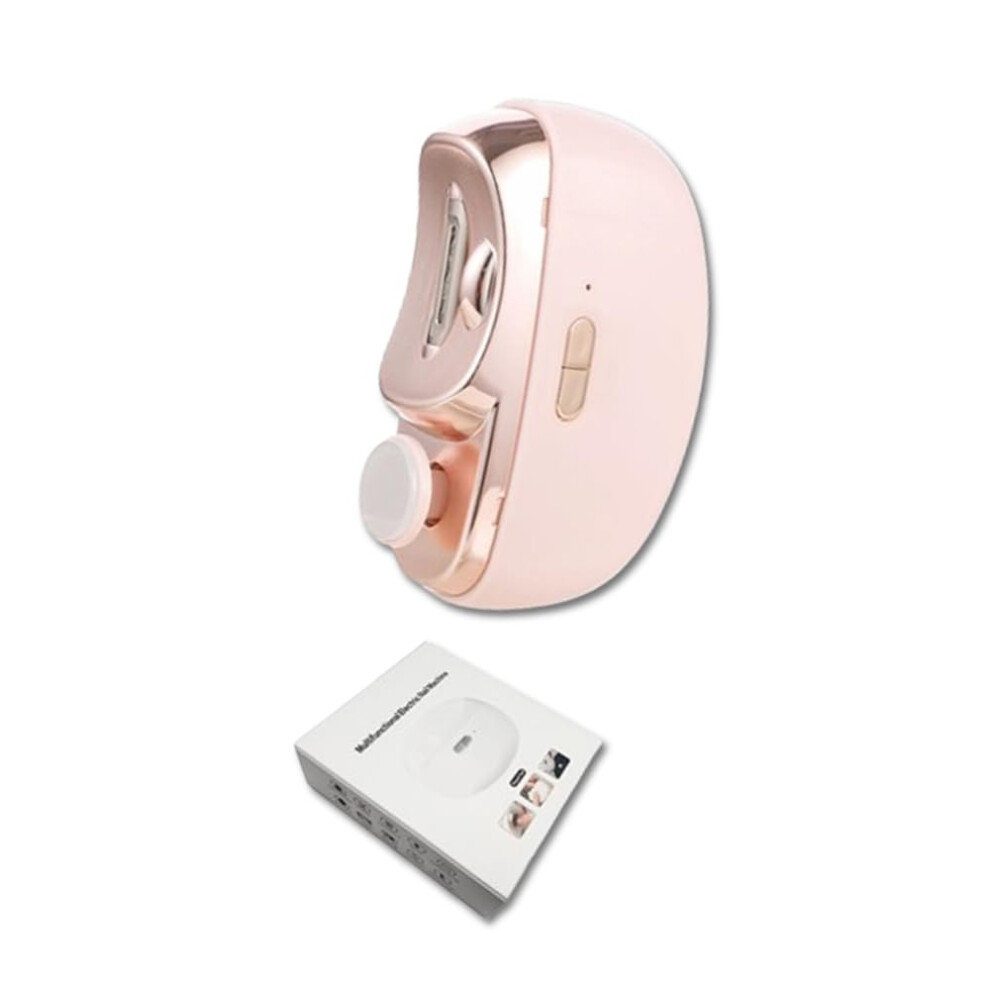 Electric Nail Clipper With Usb Rechargeable Trimmer, Allinone Nail Care For Adults And Kids (Pink) Light/Pink
