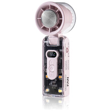 Portable Handheld Fan with Speed Turbo Cooling, 100Level Airflow, USB Rechargeable, Pink