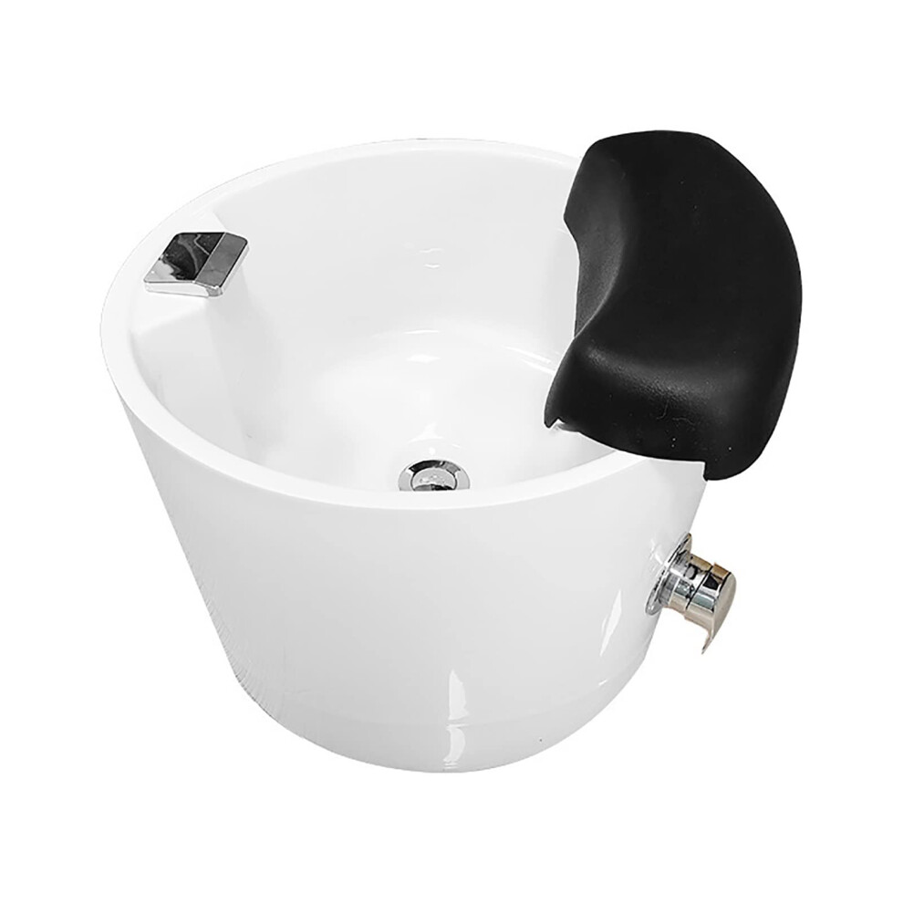 Light Heated Acrylic Foot Spa Pedicure Tub With Bubble Massage, Ergonomic Rest And Led