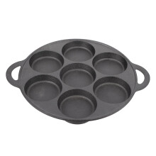 Egg Frying Pan 7 Hole Non Stick Surface for Multi Egg Omelette and Versatile Breakfast Cooking 26cm