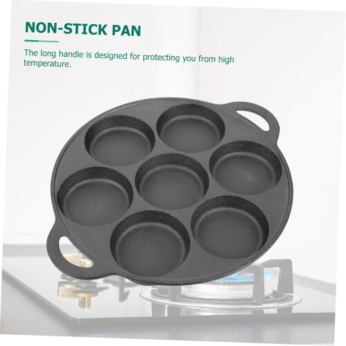 Egg Frying Pan 7 Hole Non Stick Surface for Multi Egg Omelette and Versatile Breakfast Cooking 26cm 1