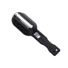 Stainless Steel Fish Scale Remover with Ergonomic Grip for Quick Fish Cleaning Kitchen Tool
