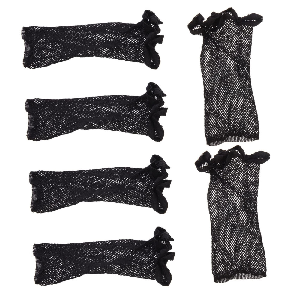 Unisex 8Pcs Stretchable Mesh Wig Caps For Women, Secure Fit, Breathable Dome, Cosplay And Daily Wear