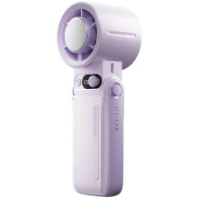 Portable Handheld Fan Ice Cooling 6000mAh Mini Turbo Fan 199 Speeds Digital Display Rechargeable Travel Outdoor Purple
