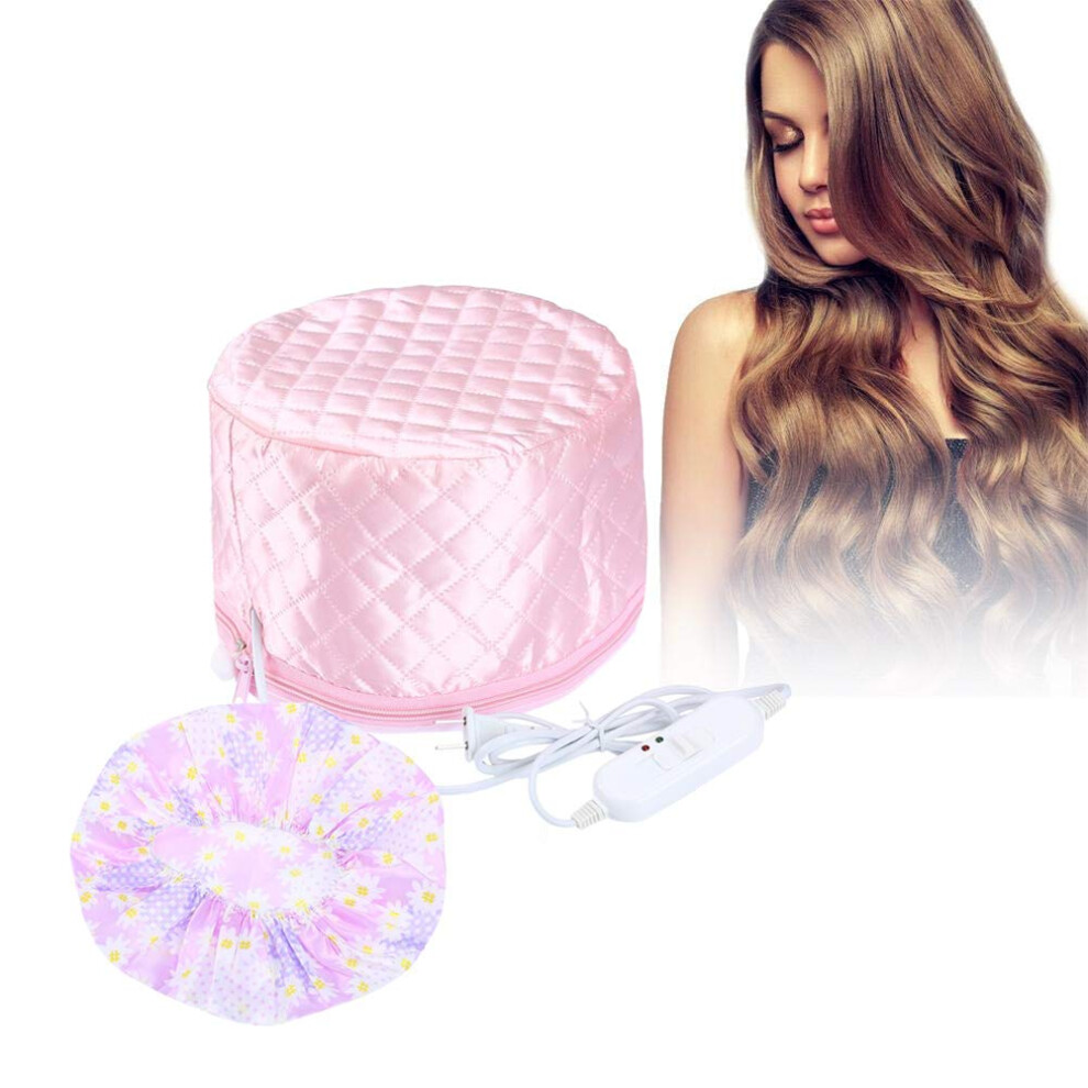 110V Electric Hair Steamer Cap with 3Level Temperature Control for Home Hair SPA and Deep Conditioning