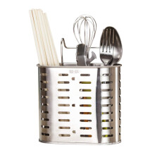 Stainless Steel Cutlery Tray with Dual Compartment Design and Dishwasher Shelf Hooks