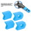 4 pezzi protezione pedivella in silicone blu per MTB/Strada 5