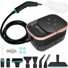 Handheld Home and Car Steam Cleaner 2500W Pressure 10s Heatup Large 1.5L Tank 6 Levels