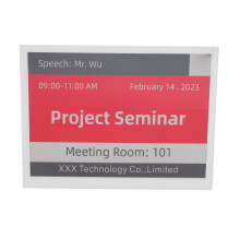 Ultra HD Electronic Ink Display With Dual Screens, Editable Bluetooth Cordless Smart Signage Reusable Eco Friendly Device For Meetings And Libraries