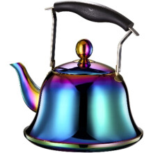 Whistling Tea Kettle 3L Stainless Steel Teapot with Rose Gold Anti‑Scald Handle for Stovetop