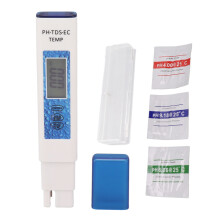 Temperature Measurement Water Tester, Multi-functional Water Quality Tester Ensures Precise Monitoring Of PH, TDS, EC Conductivity, And Temperature,
