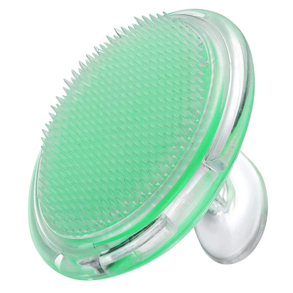Unisex Green Scalp Massager Shampoo Brush With Ergonomic Nonslip Grip For Gentle Hair Wash And Growth Â