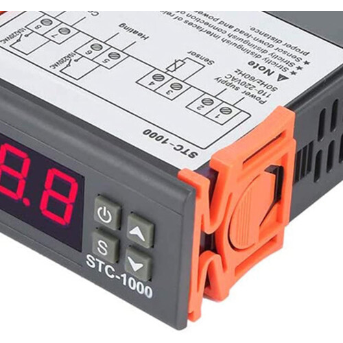 STC1000 Digital Temperature Controller 220V with Sensor, Dual Heating Cooling Modes for Aquarium and Incubator 2