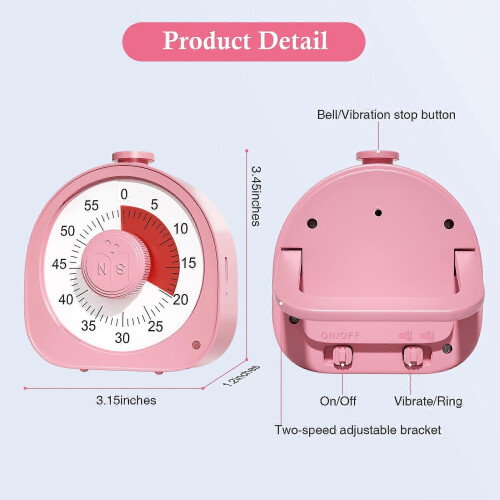 Kitchen Timer, Cube Timer Stopwatch and Countdown Timer for Kitchen Cooking Class Training, Digital Alarm Clock Timer LED Display (White 1-3-5-10 Minu 2