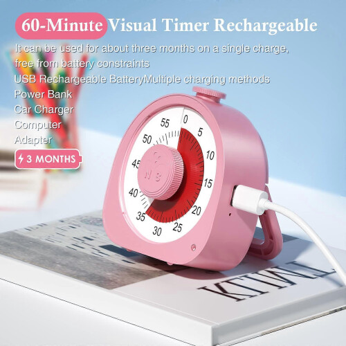 Kitchen Timer, Cube Timer Stopwatch and Countdown Timer for Kitchen Cooking Class Training, Digital Alarm Clock Timer LED Display (White 1-3-5-10 Minu 1