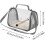 Foldable Lightweight Bird Travel Cage Backpack with Ventilation and Clear Windows for Small Parrots 4