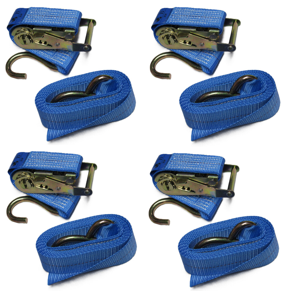 Tie Down Ratchet Straps 1.5T 3M X 50Mm X4 (Cargo Lashing Load S Hook) 600988566910