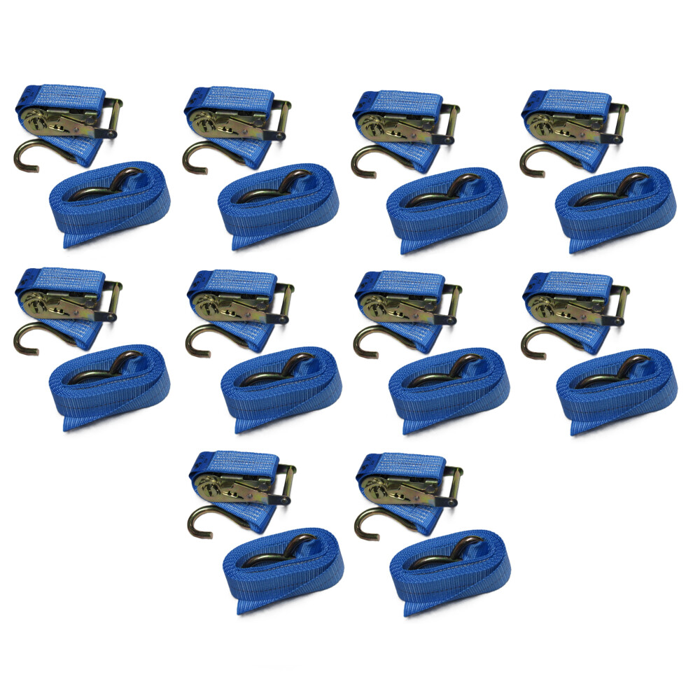 Tie Down Ratchet Straps 1.5T 3M X 50Mm X10 (Cargo Lashing Load S Hook) 600988566927