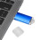 UDisk Bleu 32 Go USB 2.0 Coque transparente ultra-fine 8