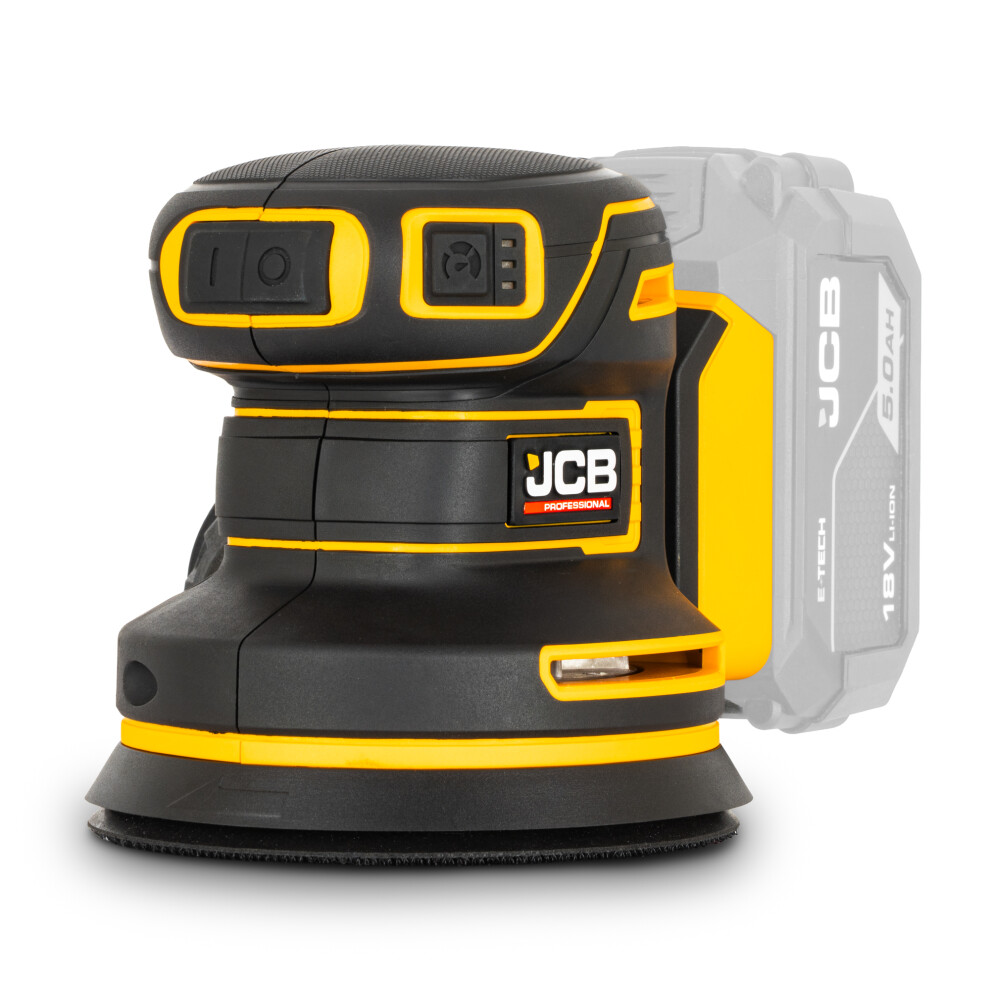 Jcb Pro 18V Orbital Sander, 125Mm, Brushless, Variable Speed, Dust Protected, Incl. 4X Mesh Sanding Sheets (Bare Tool) -18Pos-125 - Image 4