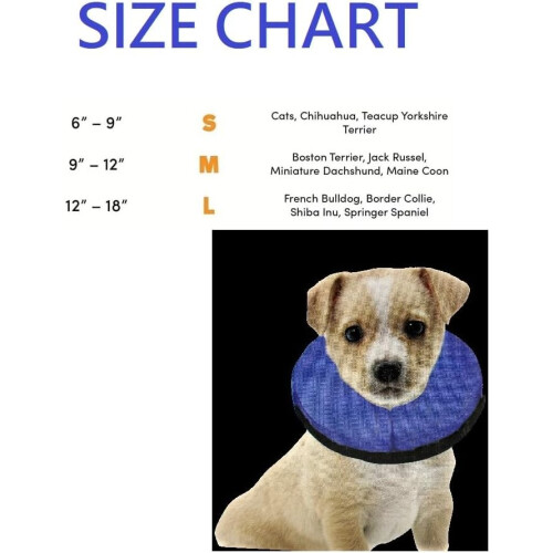 Inflatable Dog Collar with Soft Velour Support, Adjustable Pet Recovery Cone Alternative (Medium) 1
