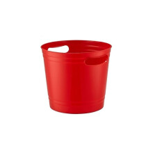 Large Red Acrylic Ice Bucket Champagne Bucket with Handle for Parties and Weddings