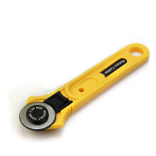28mm Rotary Cutter for Fabric Leather Paper with Sharp Tungsten Steel Blade and Ergonomic Handle