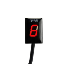 Motorcycle Gear Indicator for FZ1N 2006 with Clear Gear Position Display and Red Digital Screen