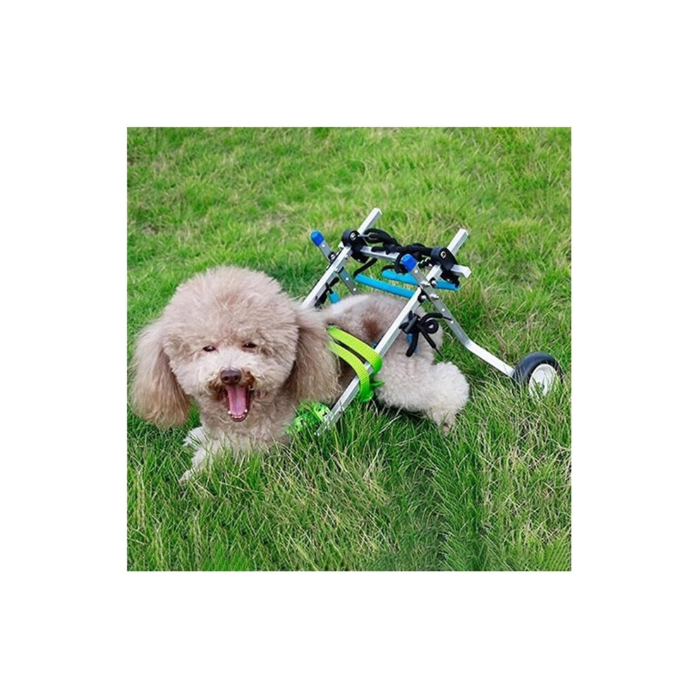 Adjustable Small Dog Wheelchair for Hind Legs Injury Recovery with Lightweight Hind Limb Support