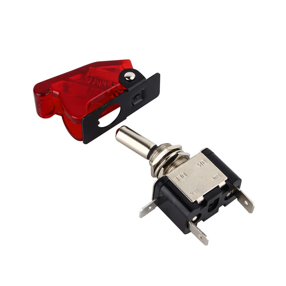 12V 20A Rocker Toggle Switch With Led Indicator For Automotive And Marine Applications Red 9164114380739