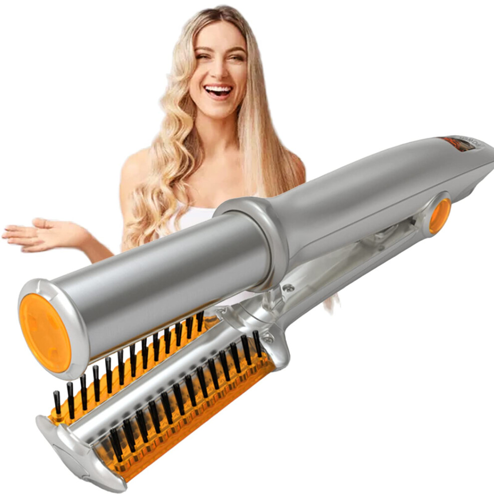 2 in 1 Hair Straightener and Curler with Tourmaline Ceramic Plates, 3 Heat Settings for Women