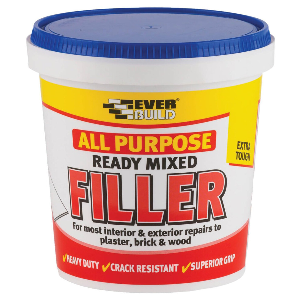 Everbuild All Purpose Ready Mixed Filler – Interior And Exterior Use – – 600G White
