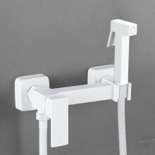 Handheld Bidet Sprayer Kit Brass Angle Valve AntiExplosion Stainless Steel Hose For Toilet Adjustable Water Pressure