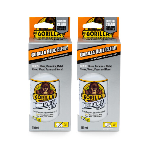 Gorilla GORILLA 1244403 Glue Clear 110ml (2 Pack)
