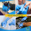 MediHands Nitrile Gloves Large, Blue Heavy Duty Di 4
