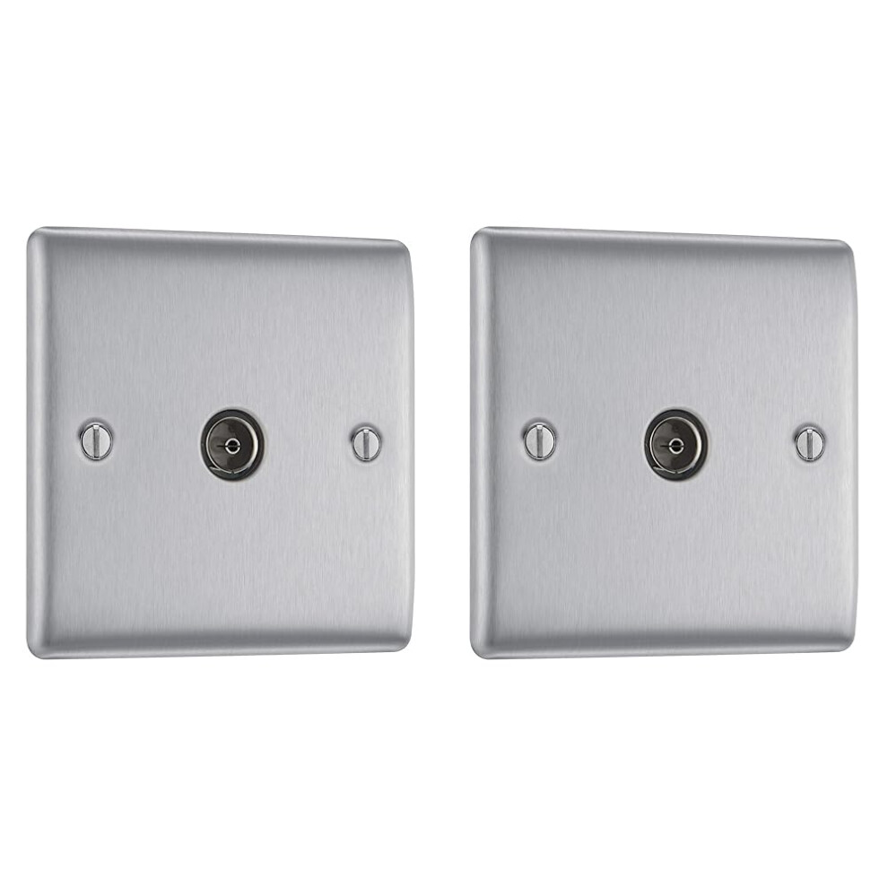 Bg Electrical Nbs60-01 Single Co-Axial Socket, Bru 45666513