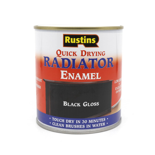 Rustins RUSTINS Quick Drying Radiator Enamel Gloss Black 5