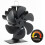 JossaColar Log Burner Fan Silent Operation | 6-Bla 1