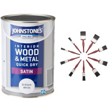 Johnstone's - Quick Dry Satin - Brilliant White -