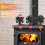 JossaColar Log Burner Fan Silent Operation | 6-Bla 6